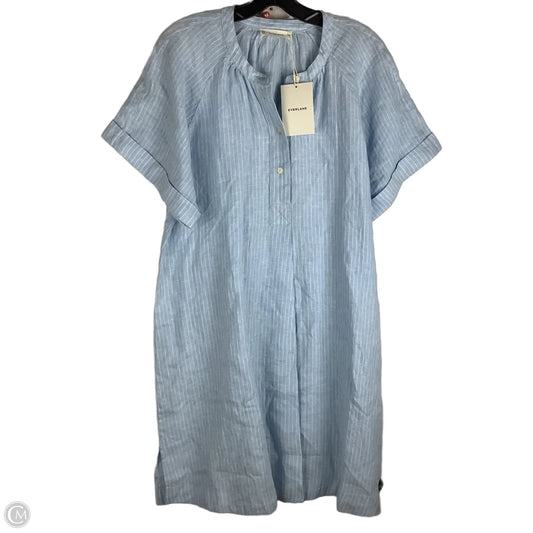 Dress Casual Midi By Everlane In Blue, Size: M 100% LINEN