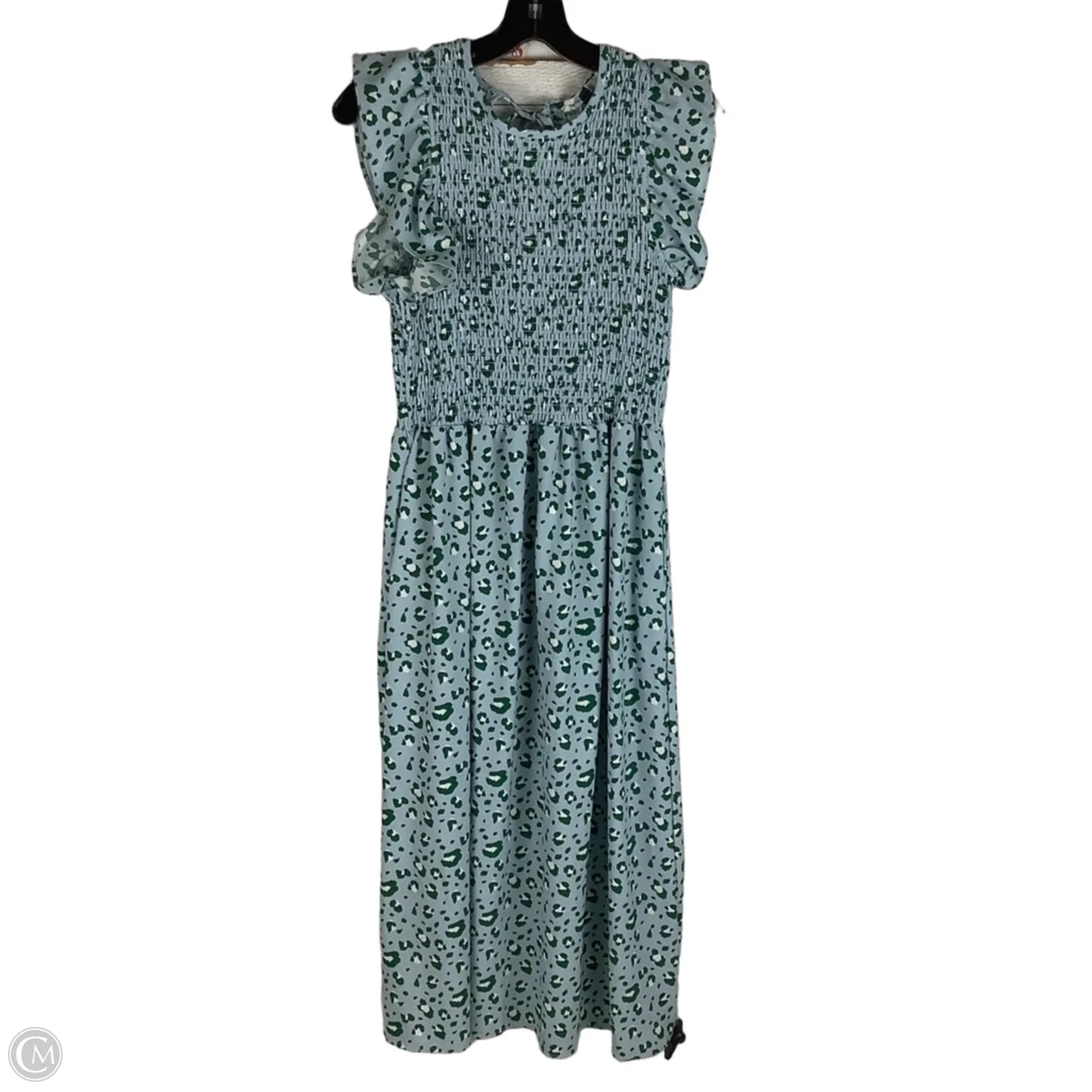 Dress Casual Maxi By Michelle Mcdowell In Blue & Green, Size: M