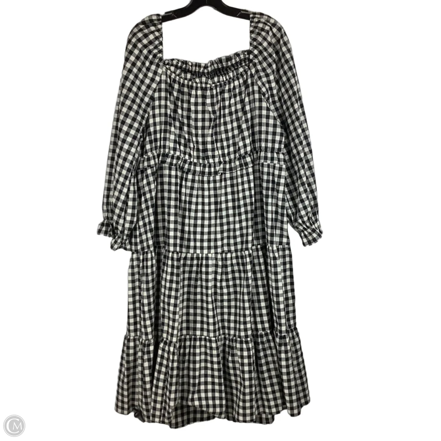 Dress Casual Midi By Chicsoul In Plaid Pattern, Size: 2x