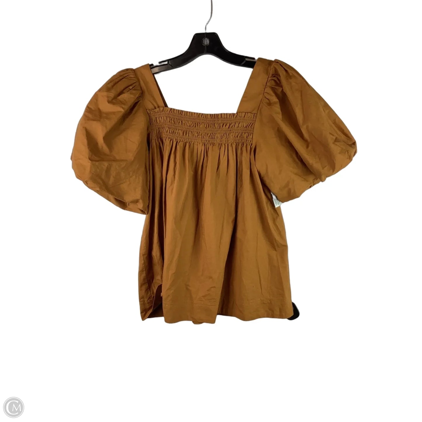 Top Short Sleeve By Maeve In Tan, Size: M