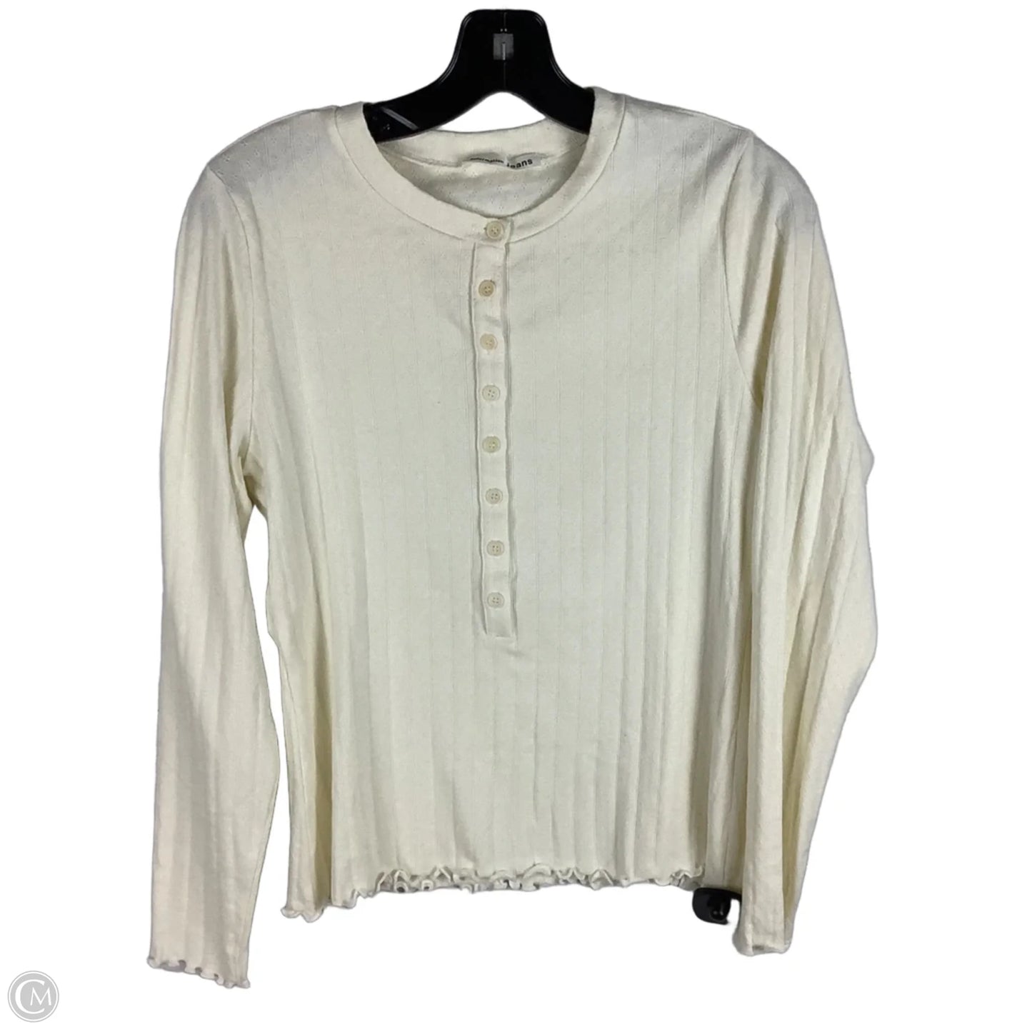 Top Long Sleeve By Reformation In White, Size: Xl