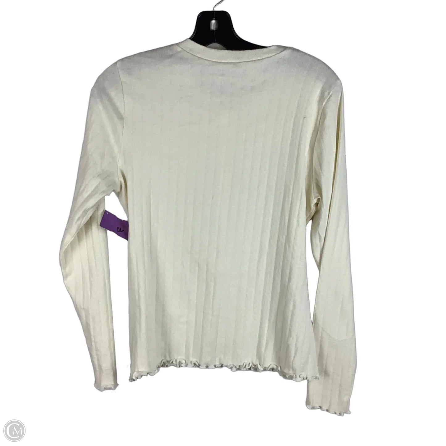 Top Long Sleeve By Reformation In White, Size: Xl