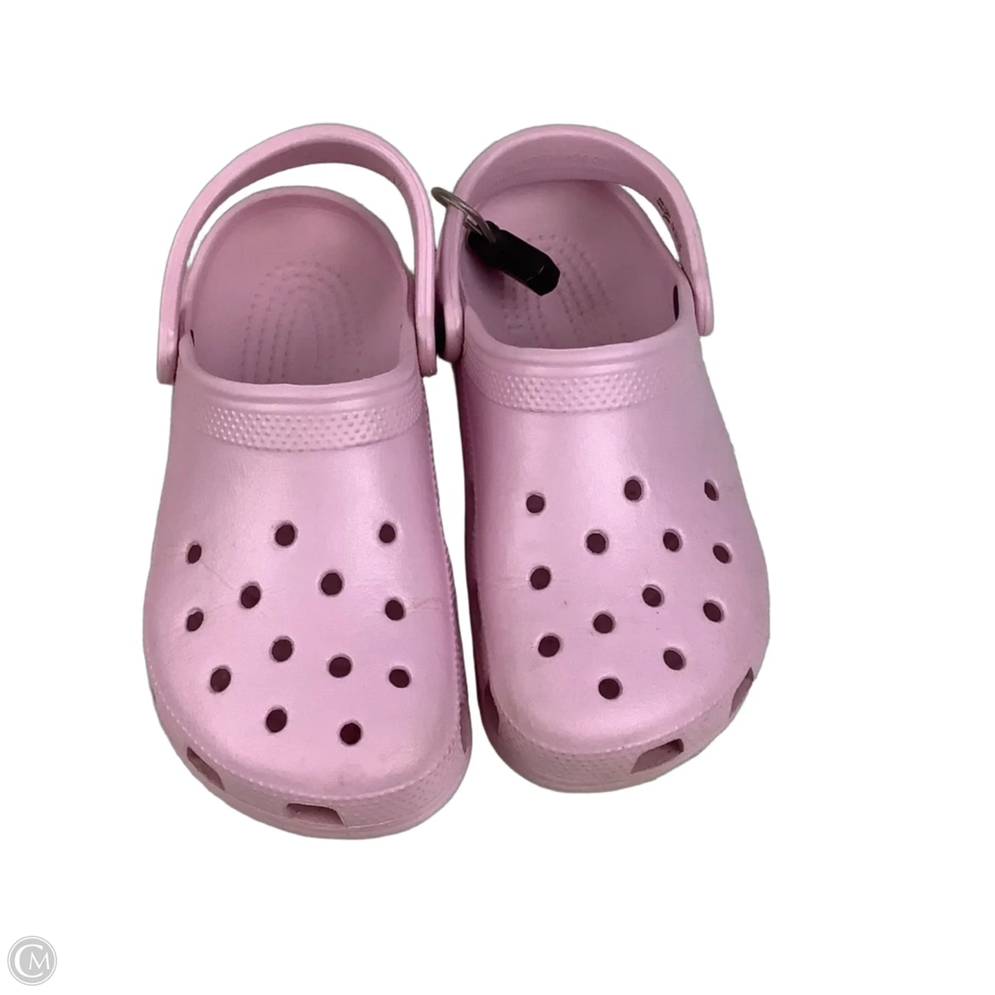 Sandals Flats By Crocs In Pink, Size: 8