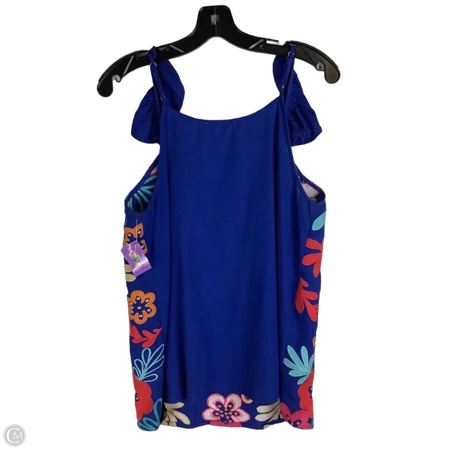 Top Sleeveless By Andree By Unit In Blue, Size: L