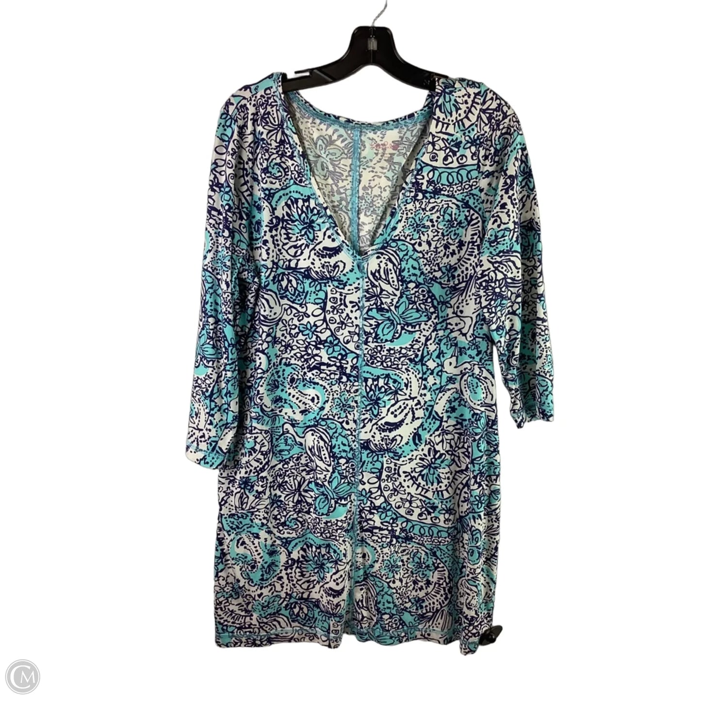 Dress Designer By Lilly Pulitzer In Blue, Size: Xl