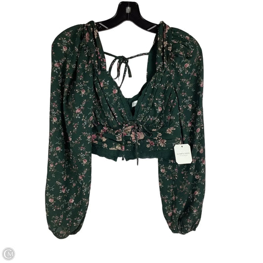 Top Long Sleeve By Altard State In Green, Size: S
