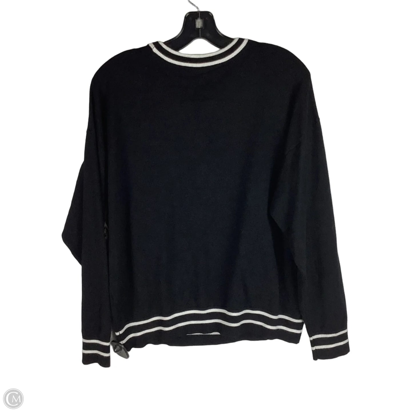 Sweater Designer By Karl Lagerfeld In Black, Size: L