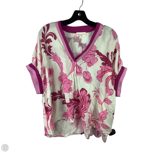 Top Short Sleeve By Entro In Pink, Size: S
