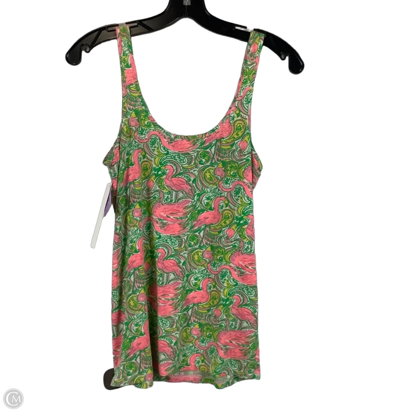 Top Sleeveless Designer By Lilly Pulitzer In Green & Pink, Size: M