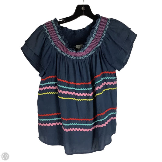 Top Short Sleeve By Entro In Multi-colored, Size: L