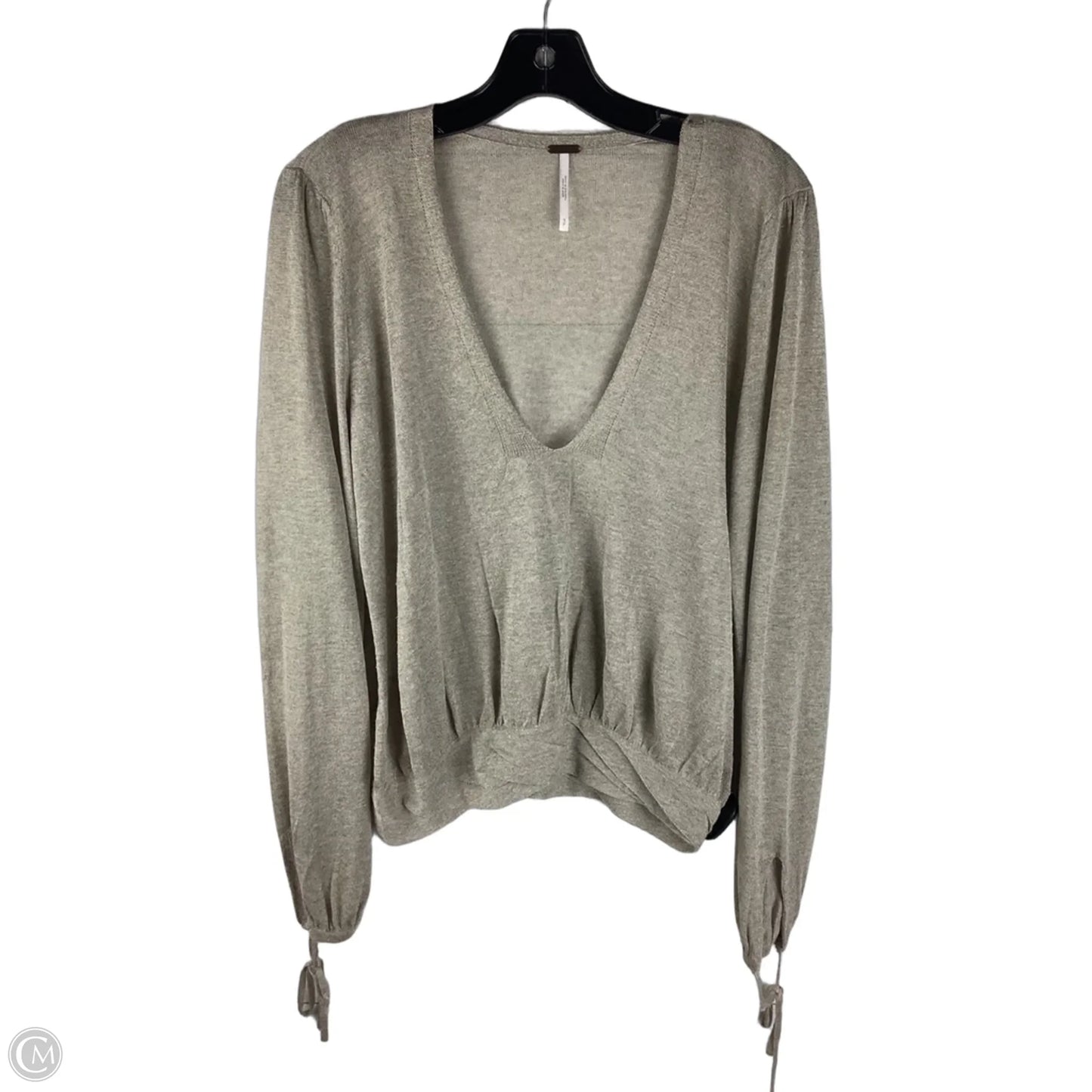 Top Long Sleeve By Free People In Cream, Size: S