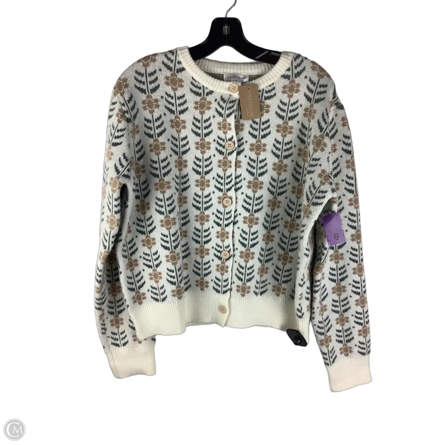 Sweater By Vestique In Floral Print, Size: M