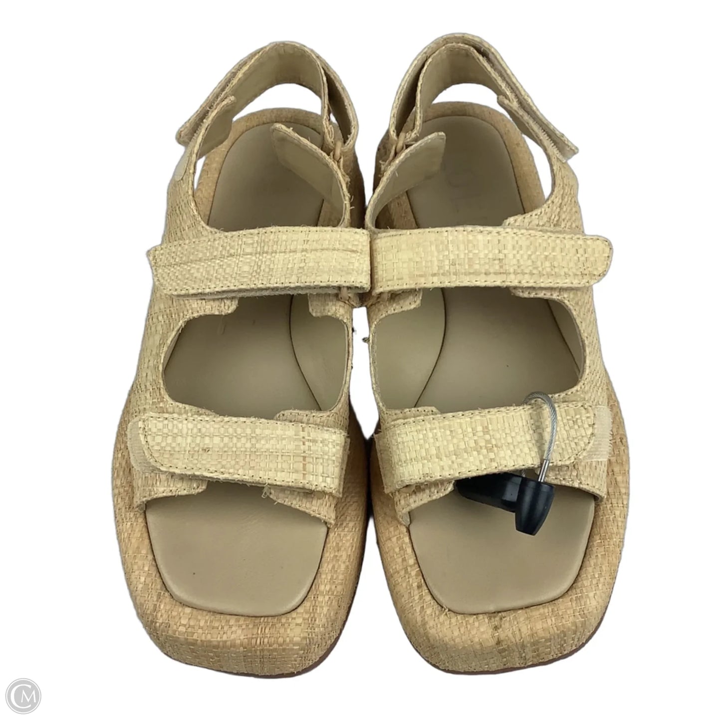 Sandals Heels Platform By Loeffler Randall In Tan, Size: 10