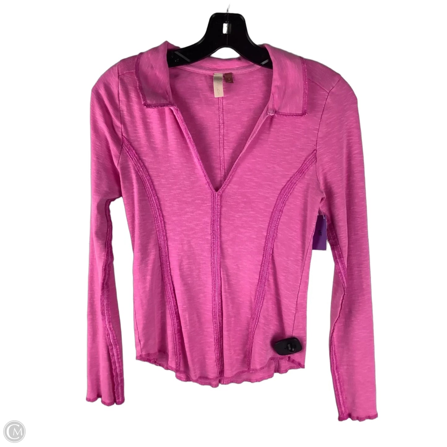 Top Long Sleeve By Pilcro In Pink, Size: S