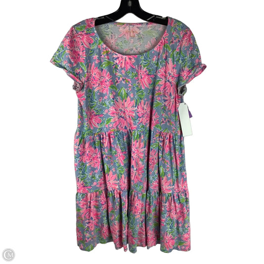 Dress Designer By Lilly Pulitzer In Blue & Pink, Size: L