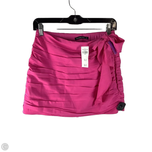 Skirt Mini & Short By Abercrombie And Fitch In Pink, Size: S