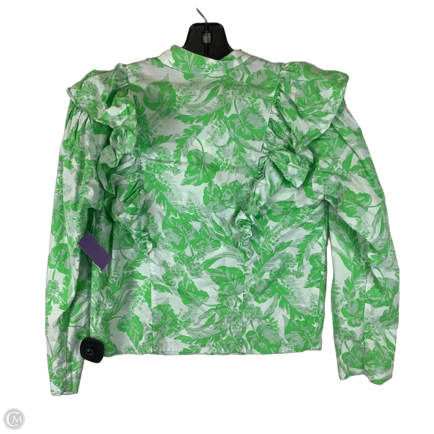 Top Long Sleeve By Olivaceous In Green, Size: S