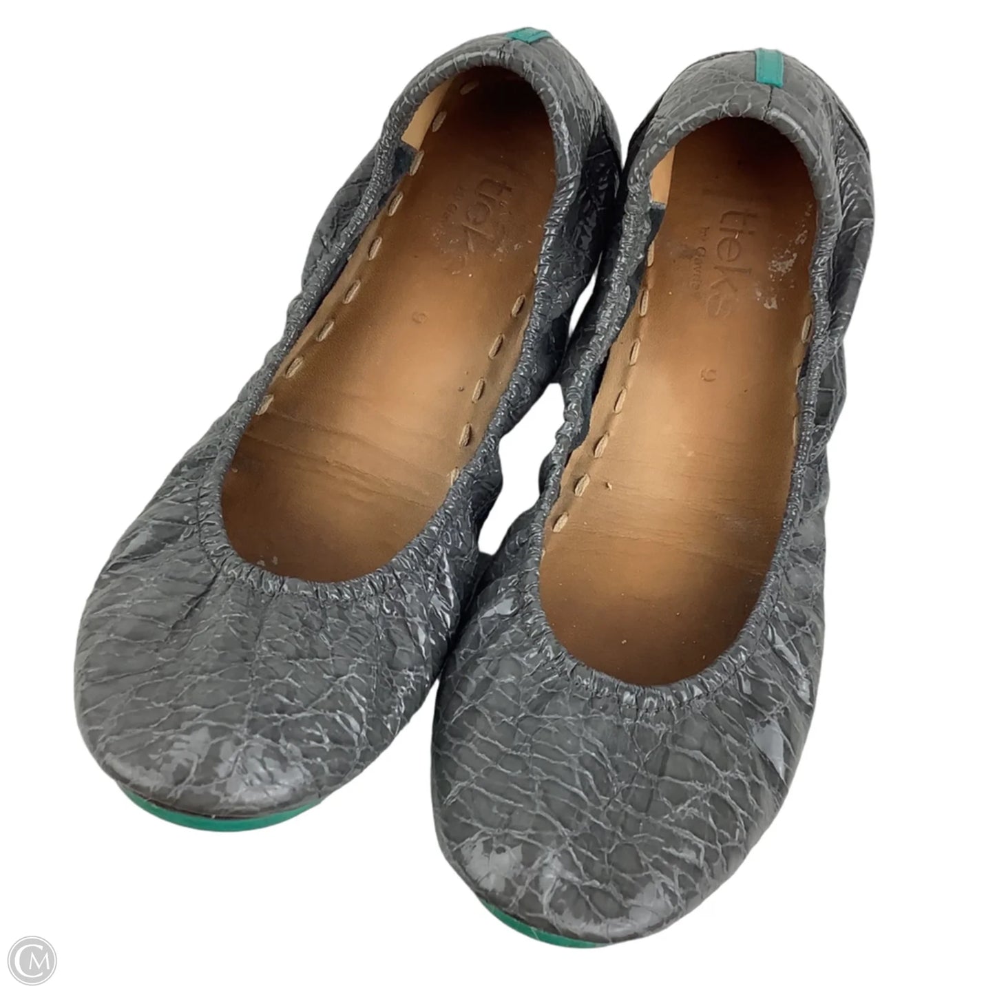 Shoes Flats By Tieks In Grey, Size: 9