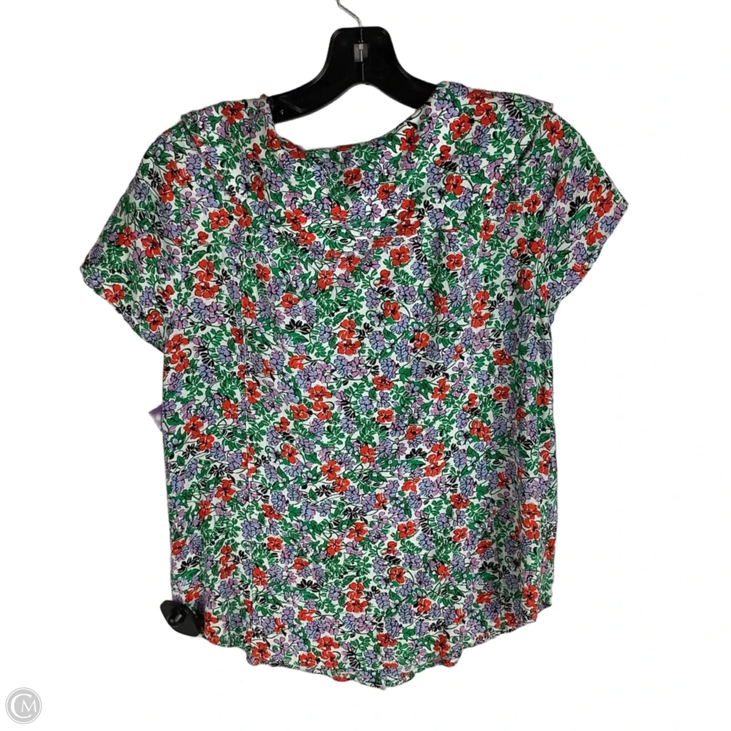 Top Short Sleeve By Maeve In Floral Print, Size: 8