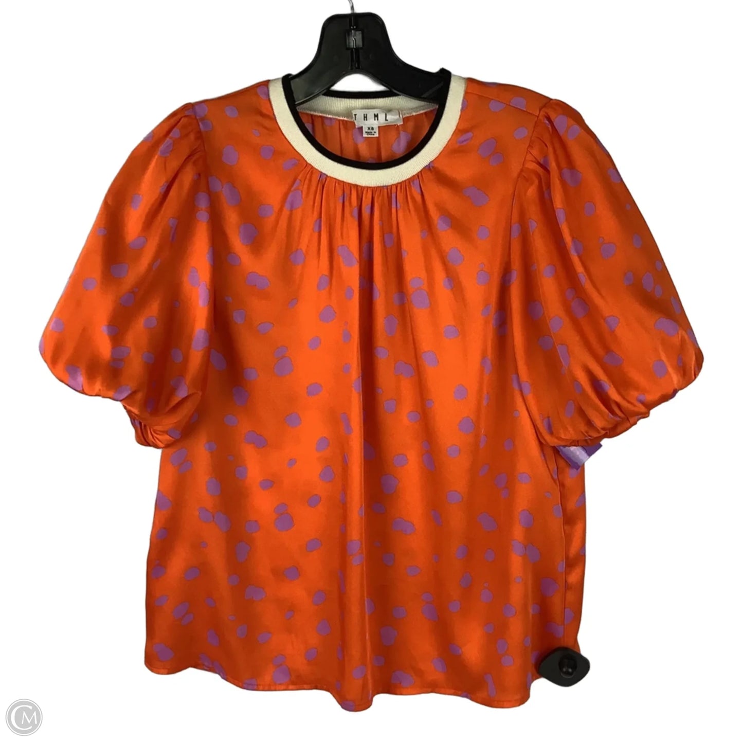 Top Short Sleeve By Thml In Orange, Size: Xs