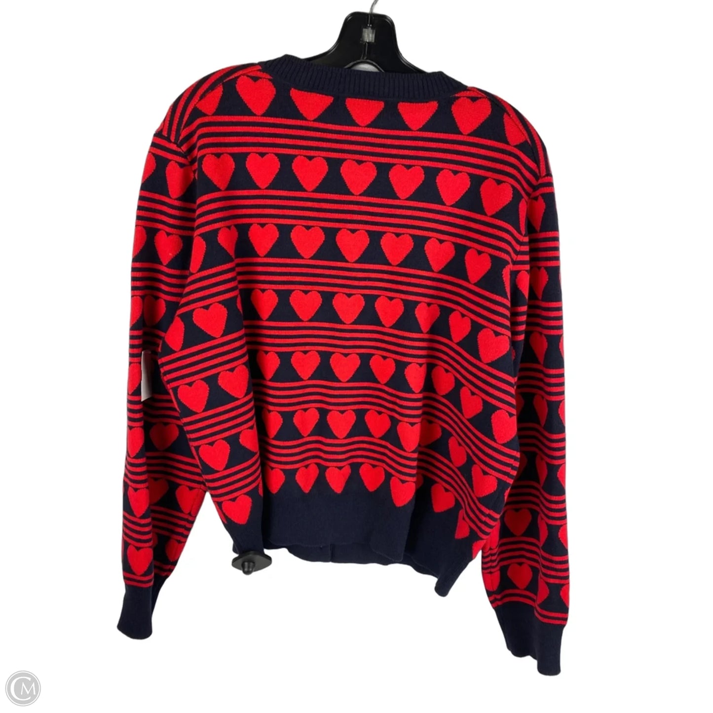 Cardigan By Free Assembly In Red, Size: Xl