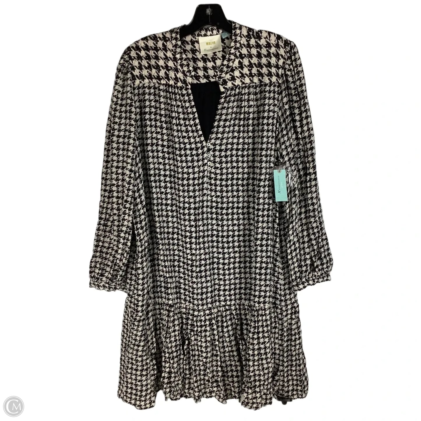 Dress Casual Short By Maeve In Black & Cream, Size: 1x