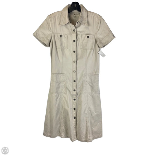 Dress Casual Midi By Tommy Hilfiger In Cream, Size: 8