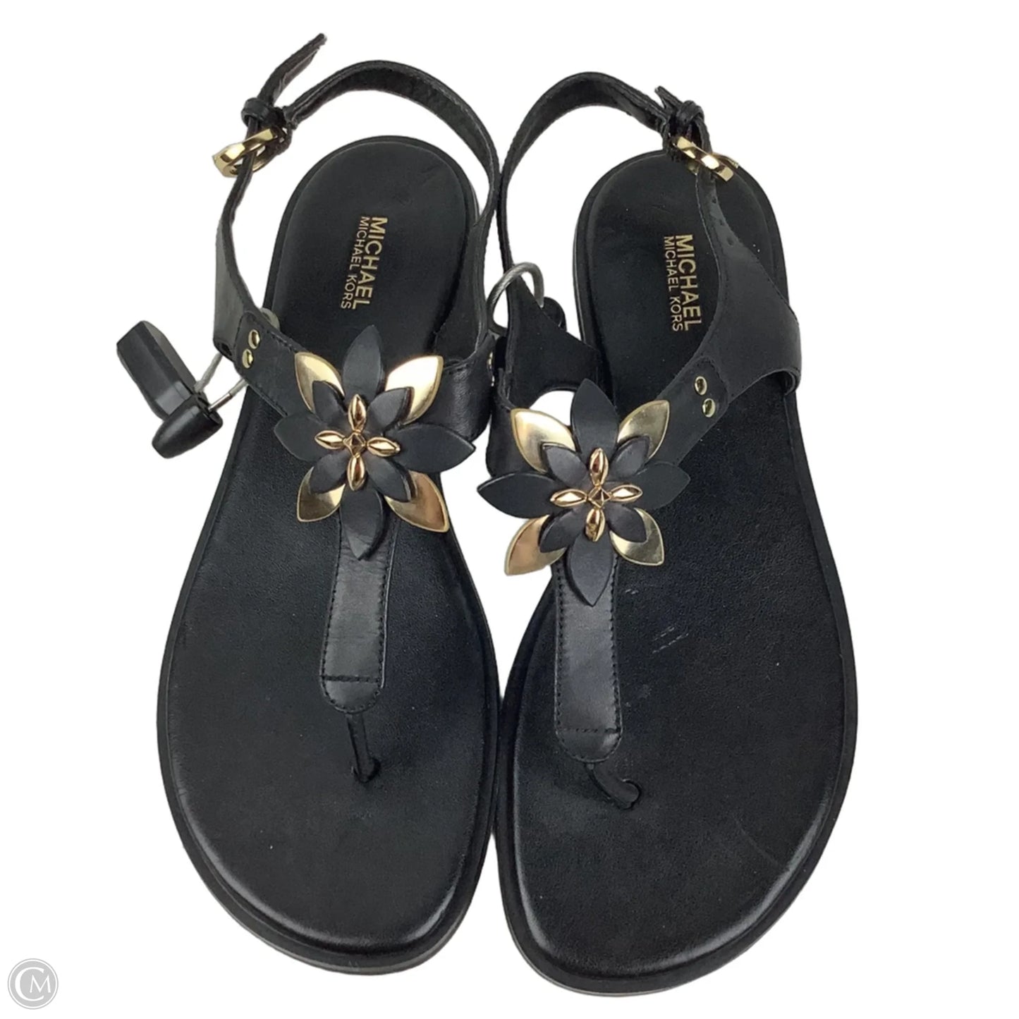 Sandals Flats By Michael By Michael Kors In Black, Size: 8