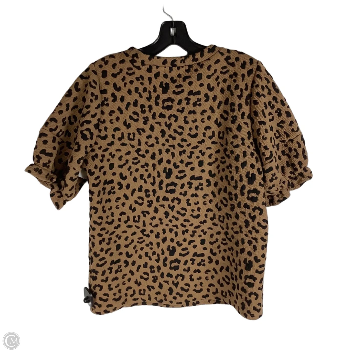 Top Short Sleeve By Thml In Animal Print, Size: M