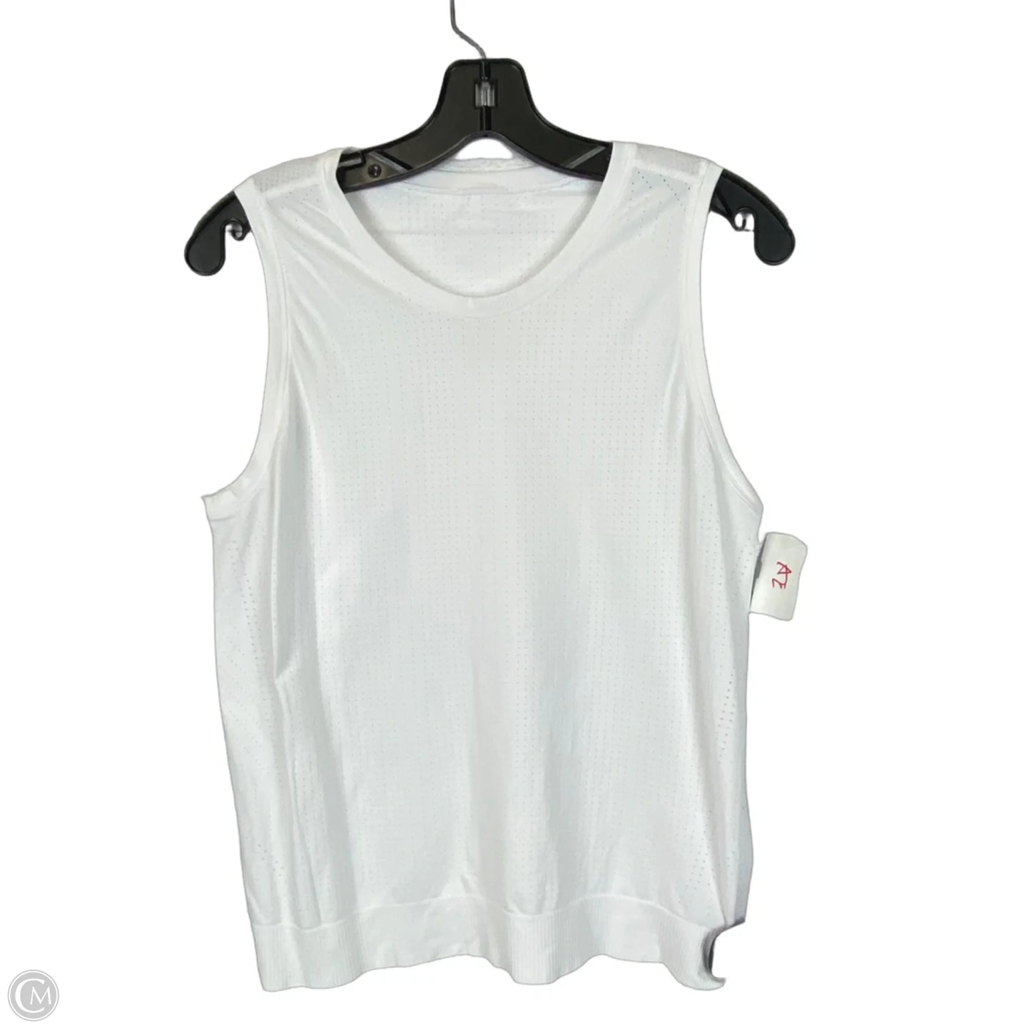 Athletic Tank Top By Athleta In White