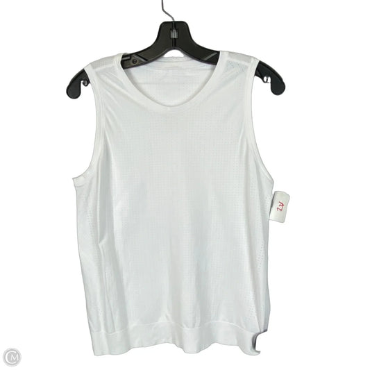 Athletic Tank Top By Athleta In White