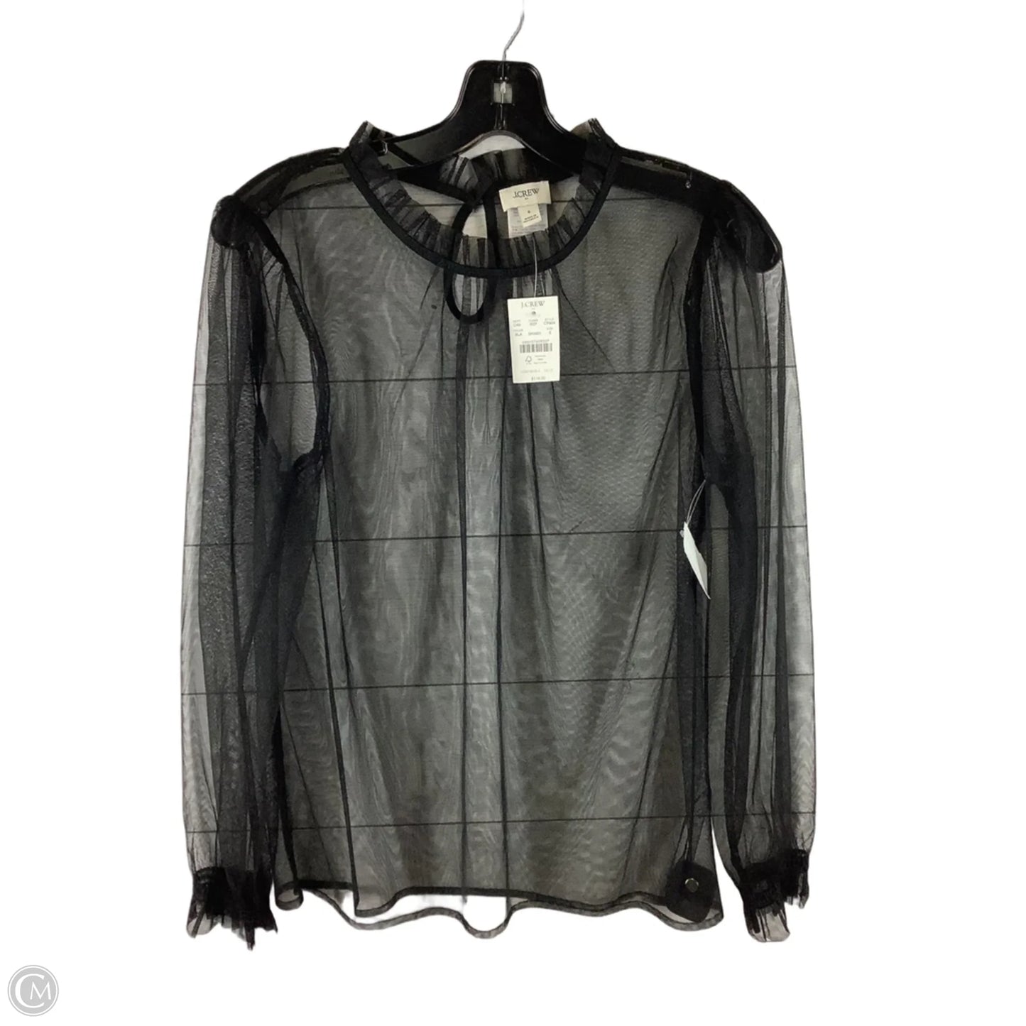 Top Long Sleeve By J. Crew In Black, Size: S