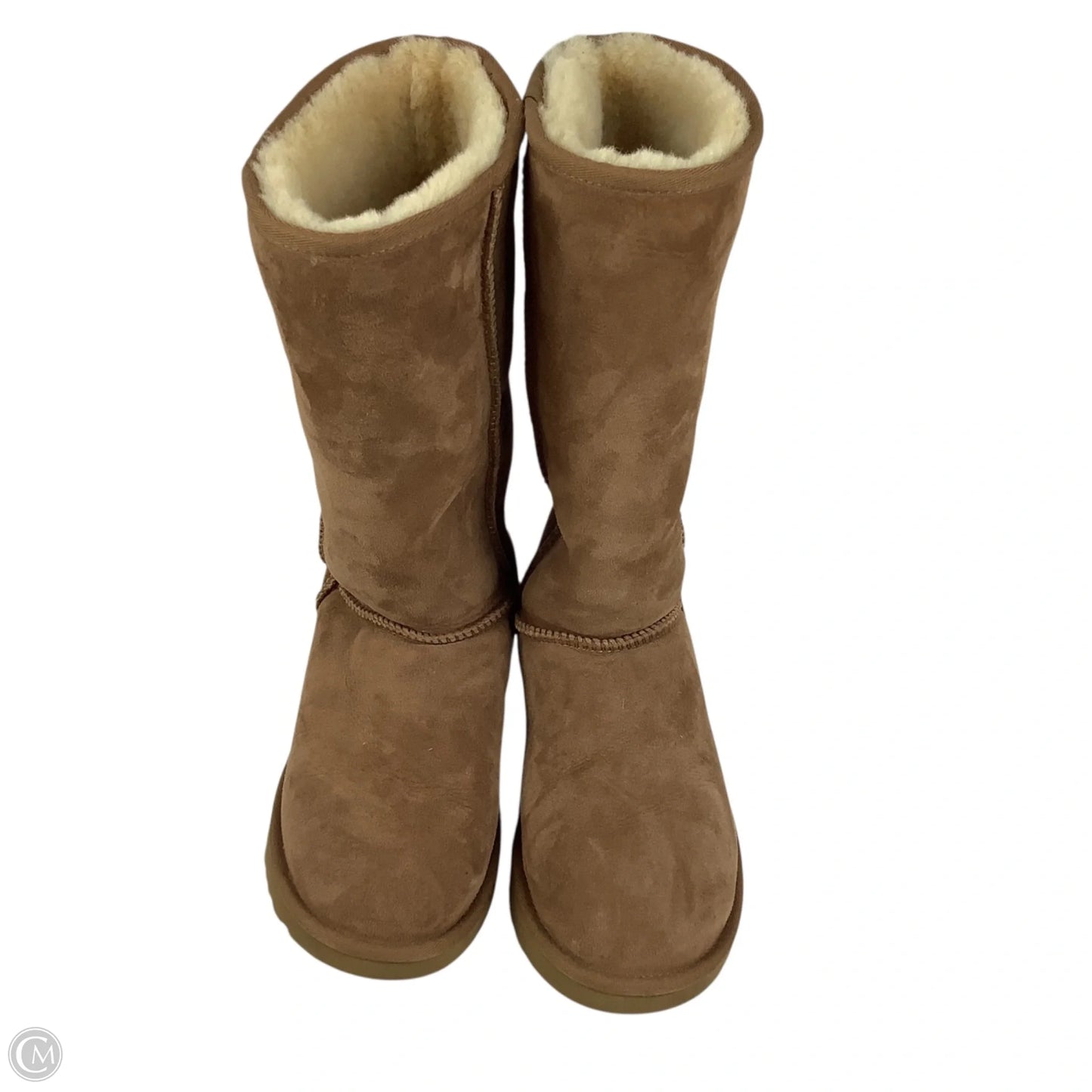Boots Designer By Ugg In Brown, Size: 8