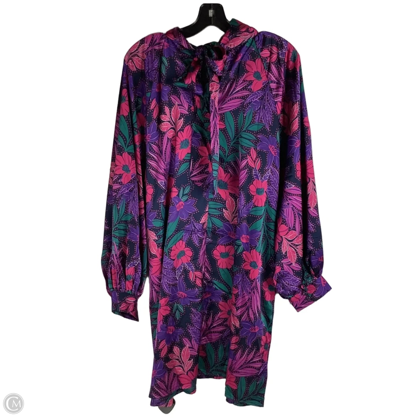 Dress Party Short By Oddi In Floral Print, Size: L