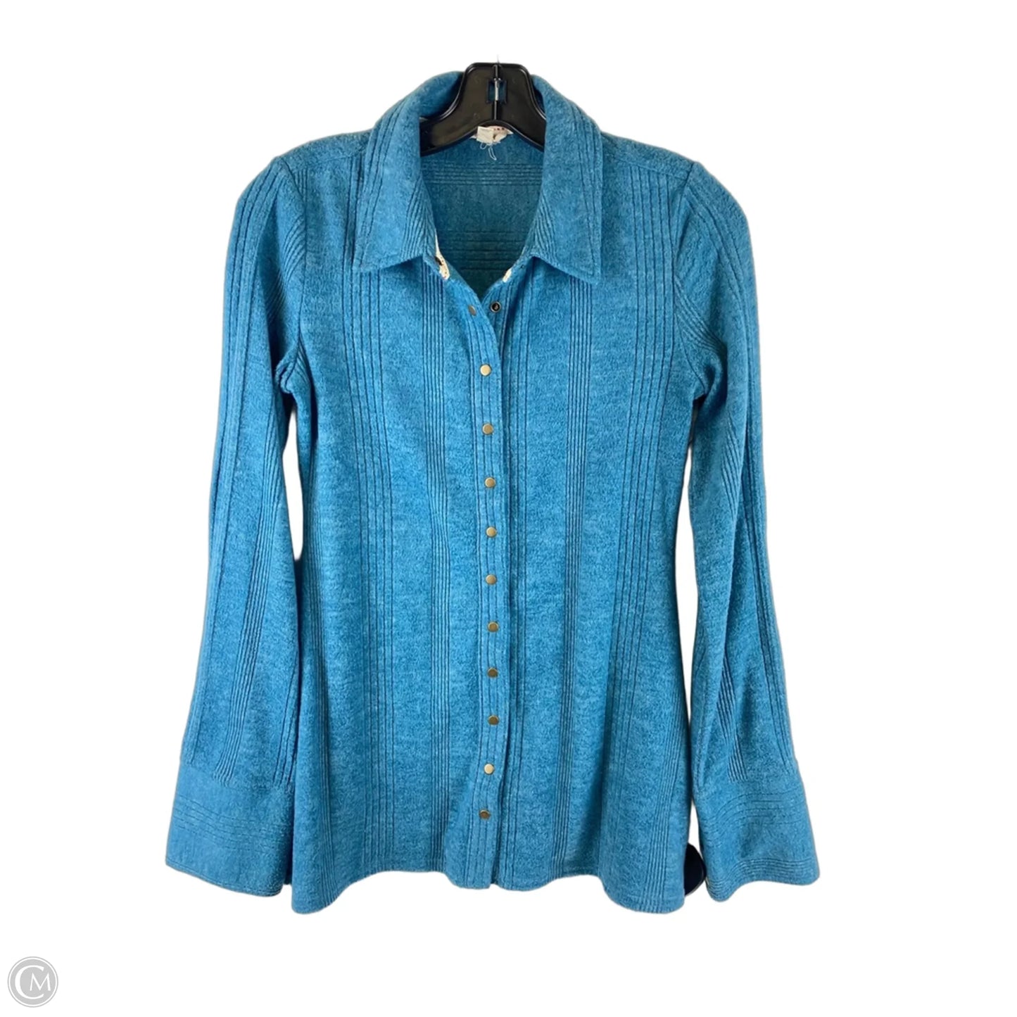Top Long Sleeve By Pilcro In Blue, Size: Xs