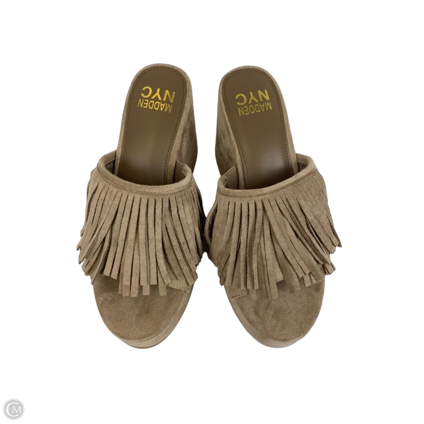 Sandals Heels Wedge By Madden Nyc In Brown, Size: 7