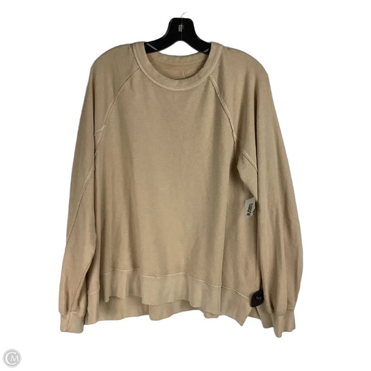 Sweatshirt Crewneck By Aerie In Tan, Size: S