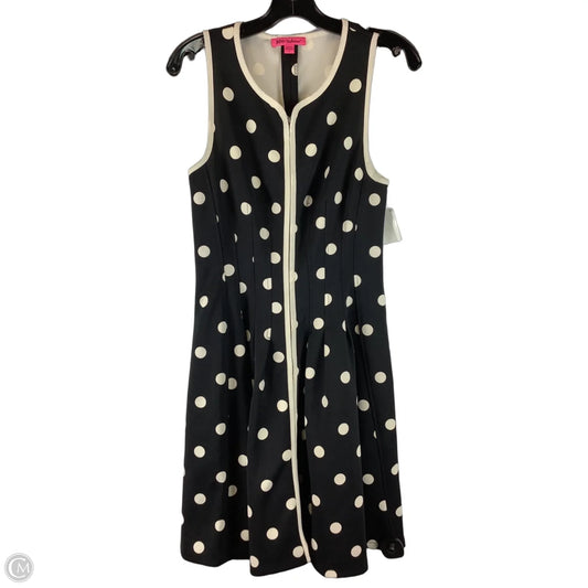 Dress Casual Short By Betsey Johnson In Polkadot Pattern, Size: 8