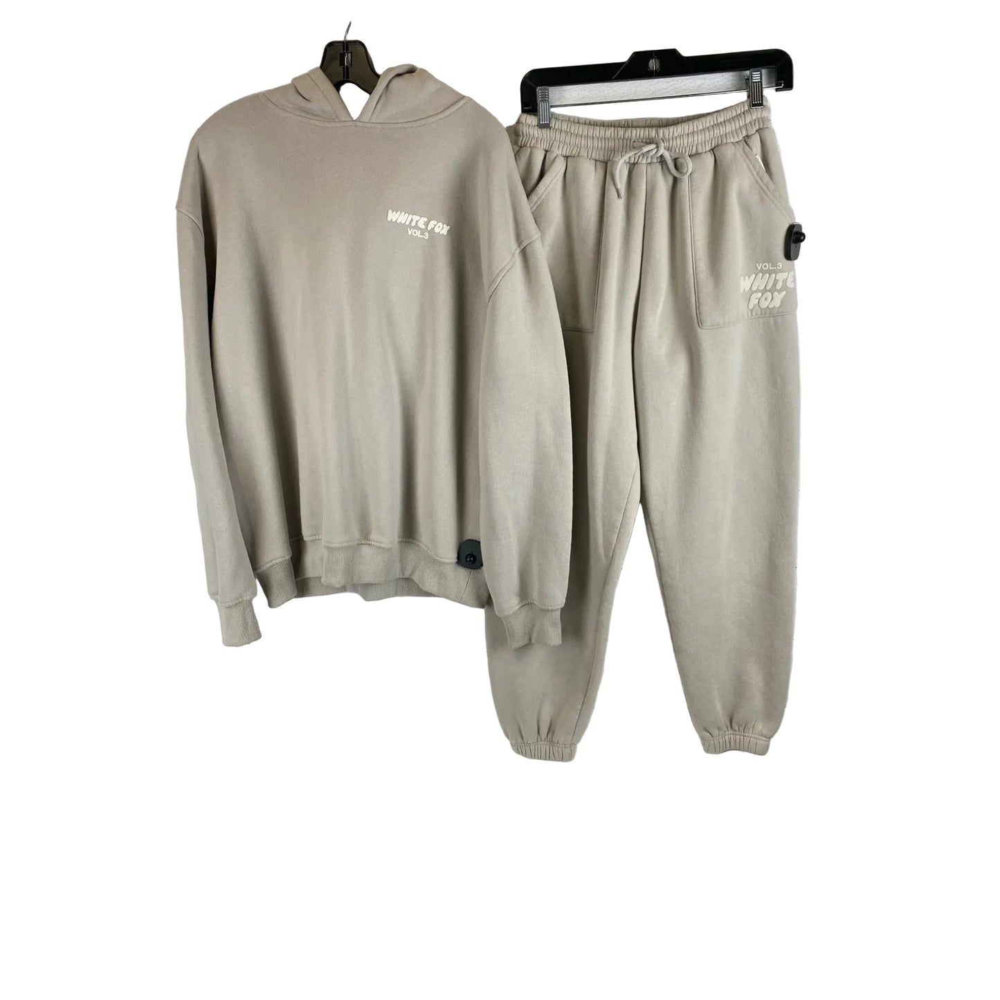 Athletic Pants 2pc By White Fox In Grey Top M/L Bottom S
