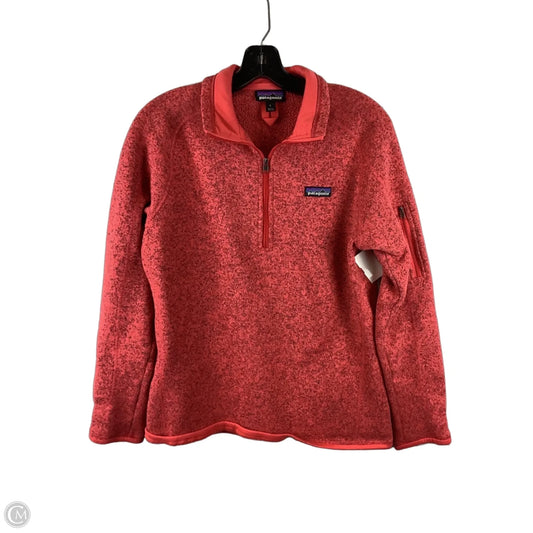 Sweatshirt Collar By Patagonia In Red, Size: L