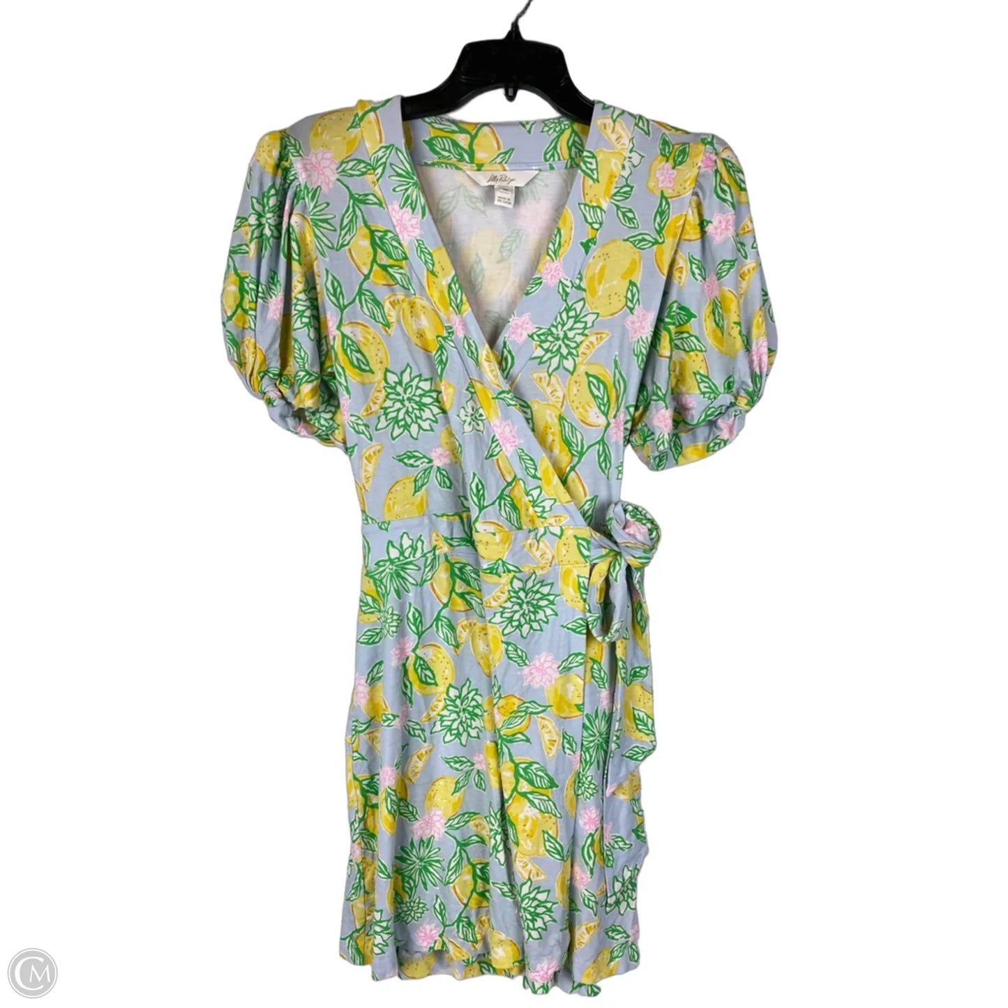 Romper Designer By Lilly Pulitzer In Green & Yellow, Size: M