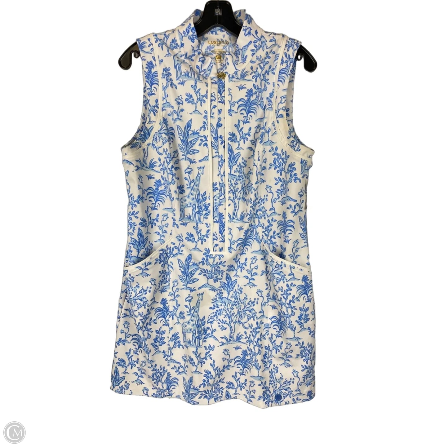 Dress Designer By Lilly Pulitzer In Blue, Size: 12