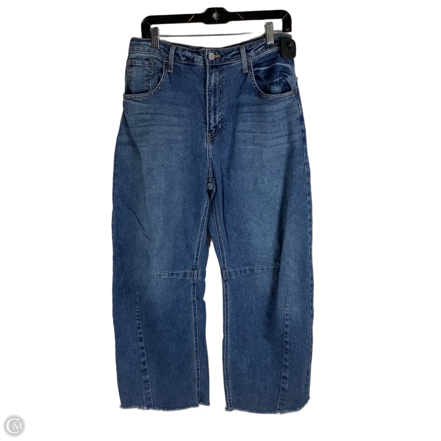 Jeans Wide Leg By Just Black In Blue Denim, Size: 6 (29)