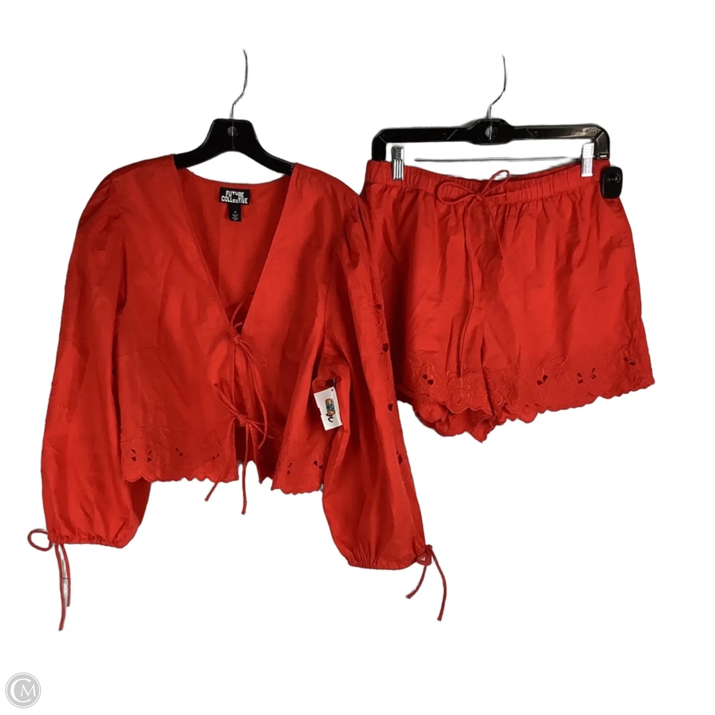 Shorts Set By Future Collective In Red, Size: M