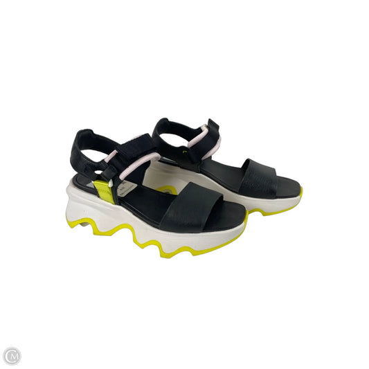 Sandals Heels Platform By Sorel In Black, Size: 6.5