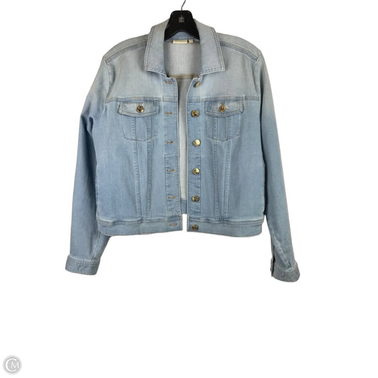 Jacket Denim By Spartina In Blue Denim, Size: L