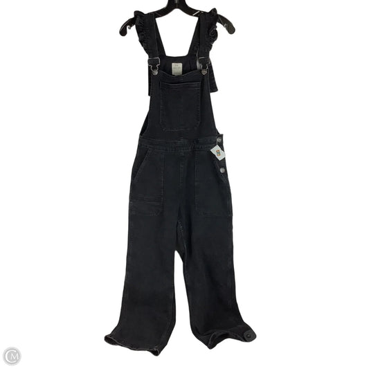 Overalls By Clothes Mentor In Black Denim, Size: 8