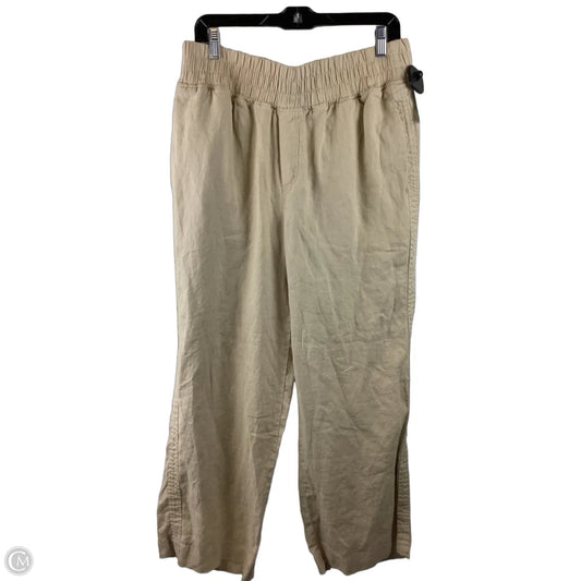 Pants Linen By Quince In Tan, Size: L