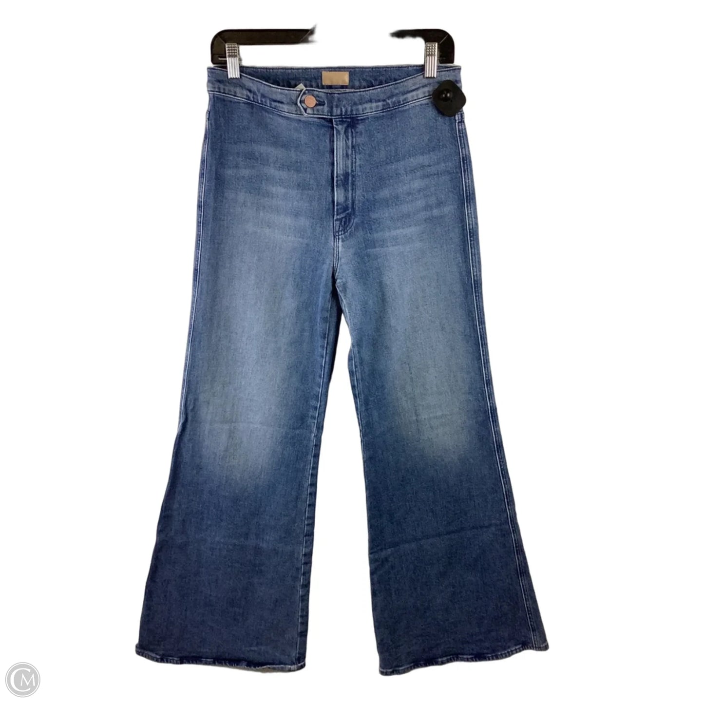 Jeans Flared By Mother In Blue Denim, Size: 29