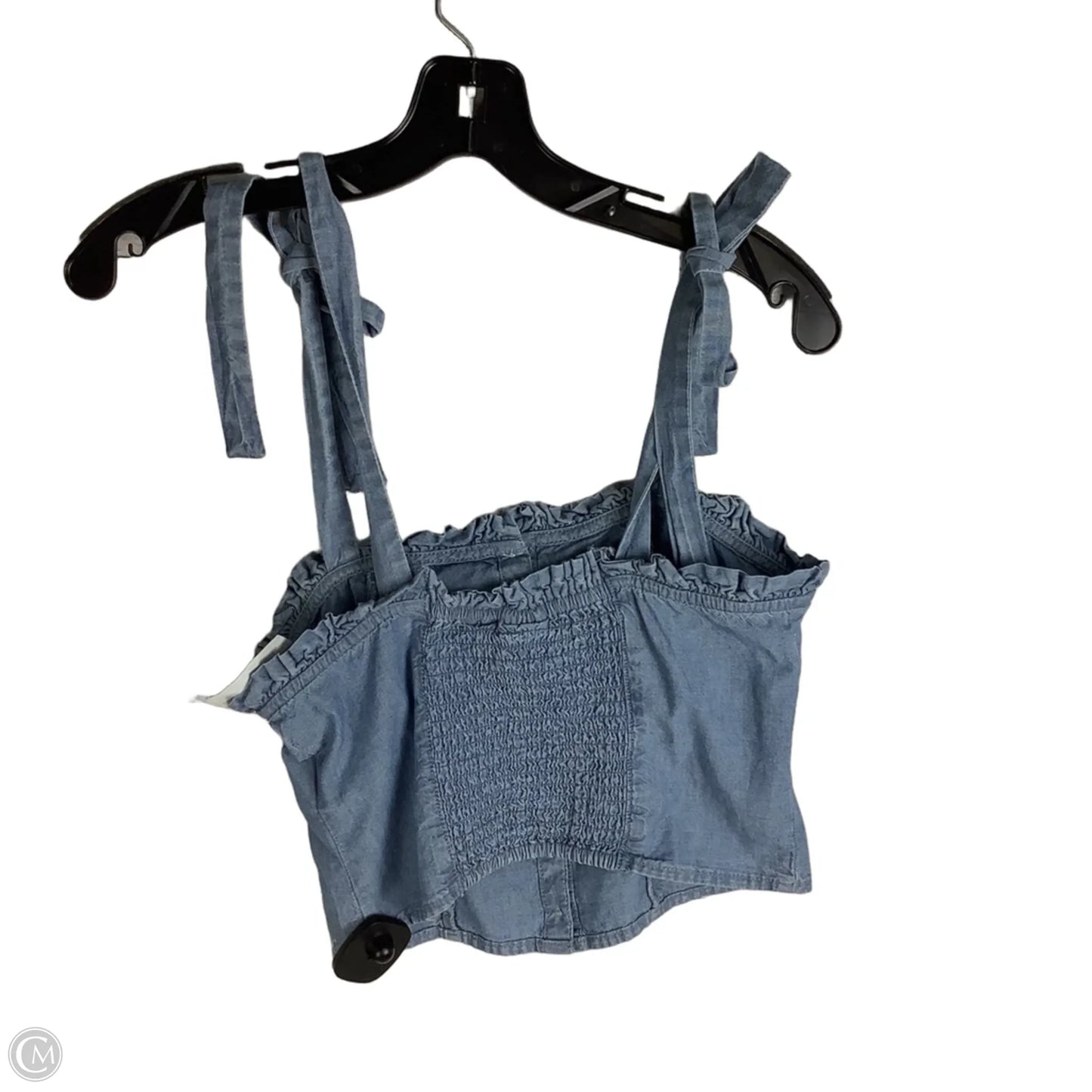 Top Sleeveless By Levis In Blue Denim, Size: Xs